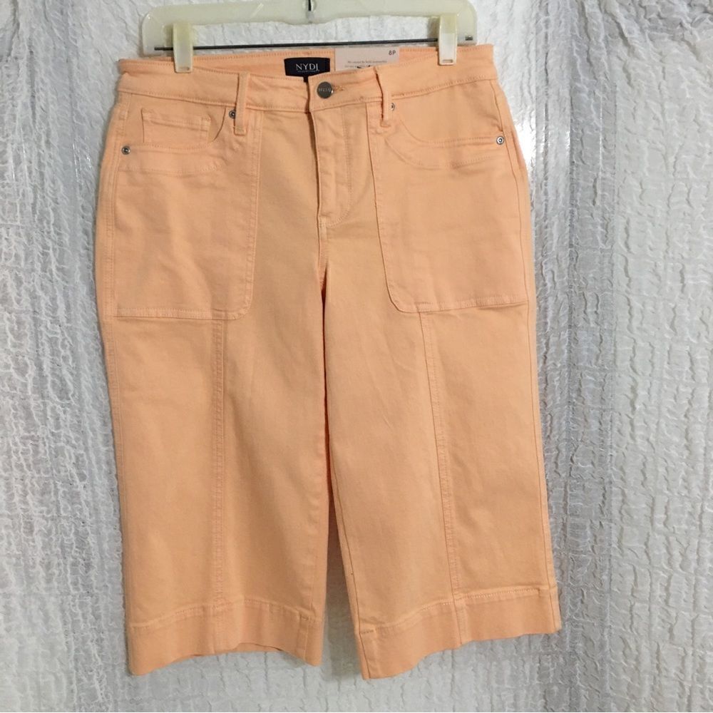 NYDJ NWT Salmon Color Capri Jeans Size 8P